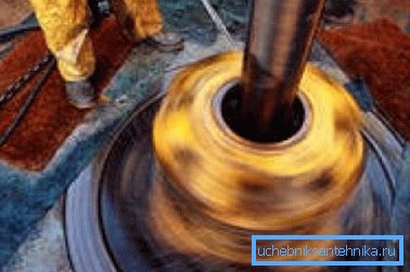 Dláto v mechanickom rotačnom spôsobe musí byť chladené vodou. Dláto v mechanickom rotačnom spôsobe musí byť chladené vodou.