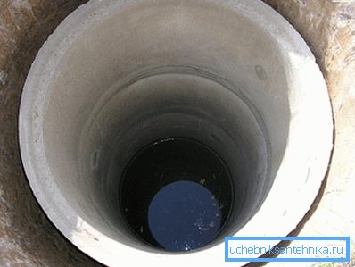 Odvodňovací hriadeľ betónových krúžkov. Odvodňovací hriadeľ betónových krúžkov.