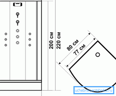 Sprchová krabica pre Chruščov 80x80 Sprchová krabica pre Chruščov 80x80