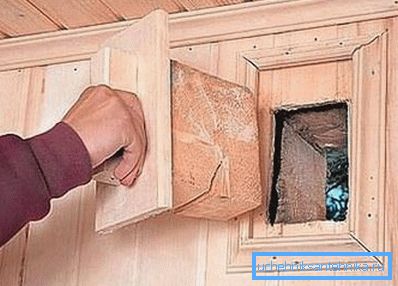 Prírodné vetranie v drevenom kúpeli urobte sami Prírodné vetranie v drevenom kúpeli urobte sami