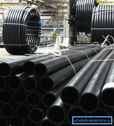 Pripravené potrubia na prívod vody z HDPE Pripravené potrubia na prívod vody z HDPE