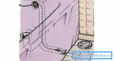 909 Vytlačením upchávky sanitárnym káblom
