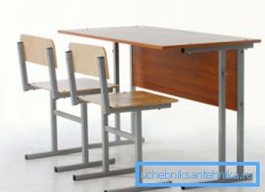 Klasický školský stôl a stoličky