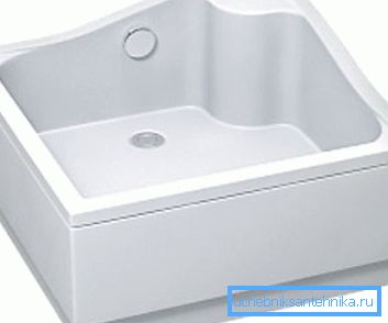 Štvorcová sprchová vanička 90 x 90 cm so spodným ventilom Štvorcová sprchová vanička 90 x 90 cm so spodným ventilom