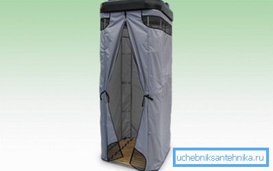 Jednoduchá skladacia kabína. Jednoduchá skladacia kabína.