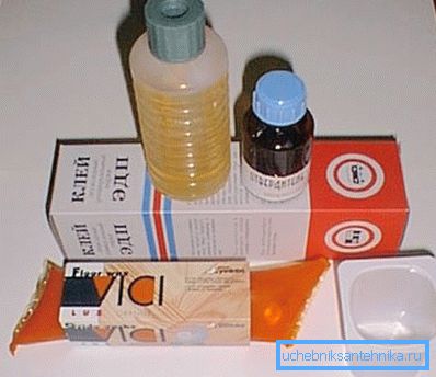 Na foto - epoxidové lepidlo s tvrdidlom. Na foto - epoxidové lepidlo s tvrdidlom.