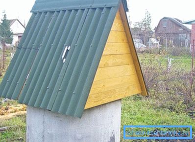 Fotografia zobrazuje studničku v dokončenom tvare.