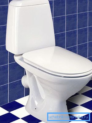 Na fotografii - najbežnejší typ WC Na fotografii - najbežnejší typ WC