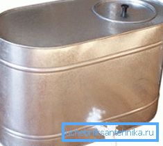 Galvanizovaná skladovacia nádrž na vodu s kohútikom s objemom 95 L Galvanizovaná skladovacia nádrž na vodu s kohútikom s objemom 95 L