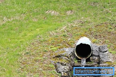 Odvodnenie vody z drenážneho systému Odvodnenie vody z drenážneho systému