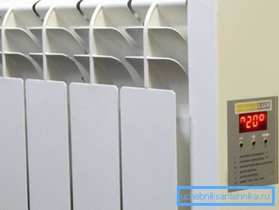 Ovládací panel s ohrievačom elektrickej steny Ovládací panel s ohrievačom elektrickej steny