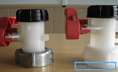 Plastové ventily pre eurocube s kovovým a polymérovým adaptérom Plastové ventily pre eurocube s kovovým a polymérovým adaptérom