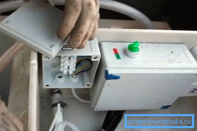 1159 Pripojenie elektrického kábla k septiku Topaz