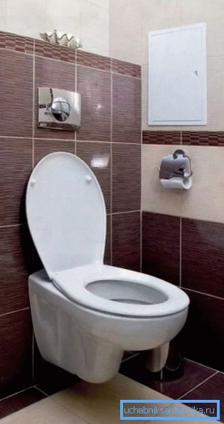 Závesné WC šetrí miesto kvôli skrytému umiestneniu nádrže Závesné WC šetrí miesto kvôli skrytému umiestneniu nádrže