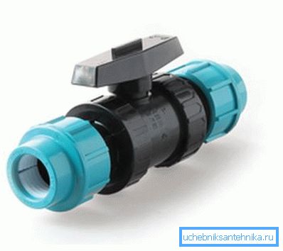 Polyetylénový guľový ventil 25 - 25 mm Polyetylénový guľový ventil 25 - 25 mm