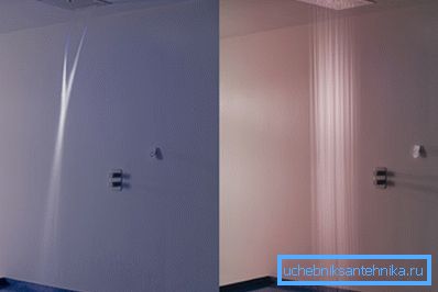 Stropné panely v režimoch búrky a dažďa. Stropné panely v režimoch búrky a dažďa.