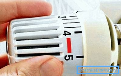 Otočením ventilu nastavte požadovanú teplotu