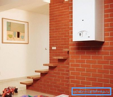 Príklad umiestnenia elektrického kotla. Príklad umiestnenia elektrického kotla.