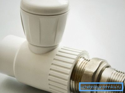 Príklad guľového ventilu