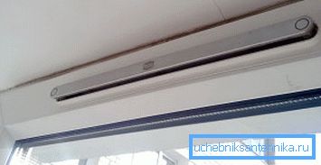 Napájací kanál v okennom ráme Napájací kanál v okennom ráme