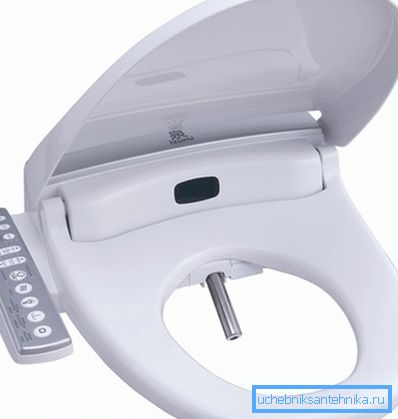 Programovateľný bidet na sedadlo. Programovateľný bidet na sedadlo.
