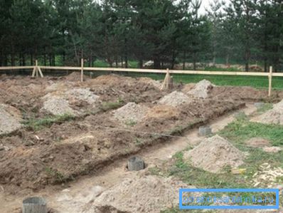Označenie priestoru pre vrtné vrty pod hromadami Označenie priestoru pre vrtné vrty pod hromadami