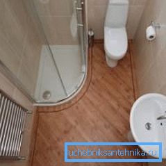 Najmenšia rohová sprcha Najmenšia rohová sprcha