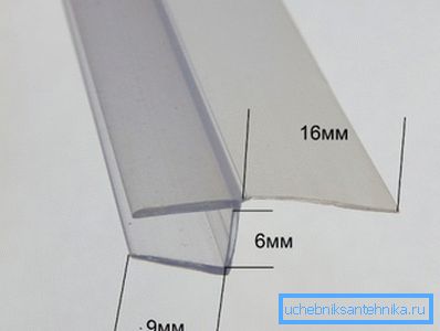 Silikónový zhutňovač pre sklo s hrúbkou 6 mm Silikónový zhutňovač pre sklo s hrúbkou 6 mm