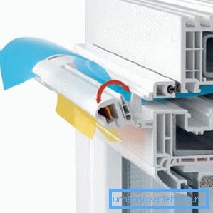 Okno s dvojitým zasklením s ventilačným ventilom v časti Okno s dvojitým zasklením s ventilačným ventilom v časti