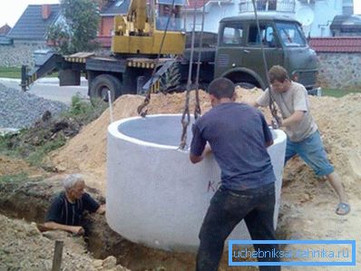 Výstavba prefabrikovaných betónových studní. Výstavba prefabrikovaných betónových studní.