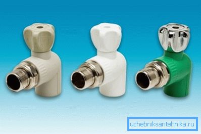 Rohové plastové guľové ventily z PVC Rohové plastové guľové ventily z PVC
