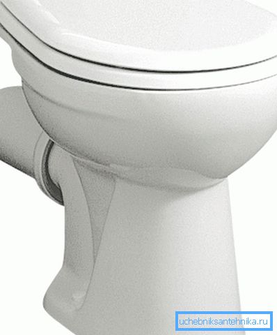 Záchodová misa s horizontálnym odtokom