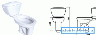 WC so spodným odtokom