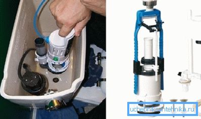 Vypúšťací mechanizmus môžete nainštalovať sami do nádrže. Vypúšťací mechanizmus môžete nainštalovať sami do nádrže.