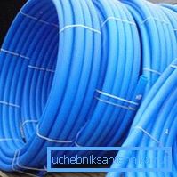 Modrá polyetylénová (PE) inštalačná rúra Modrá polyetylénová (PE) inštalačná rúra